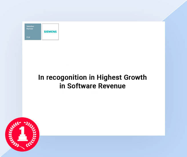 in-recognition-highest growth in software revenue awarded by siemens