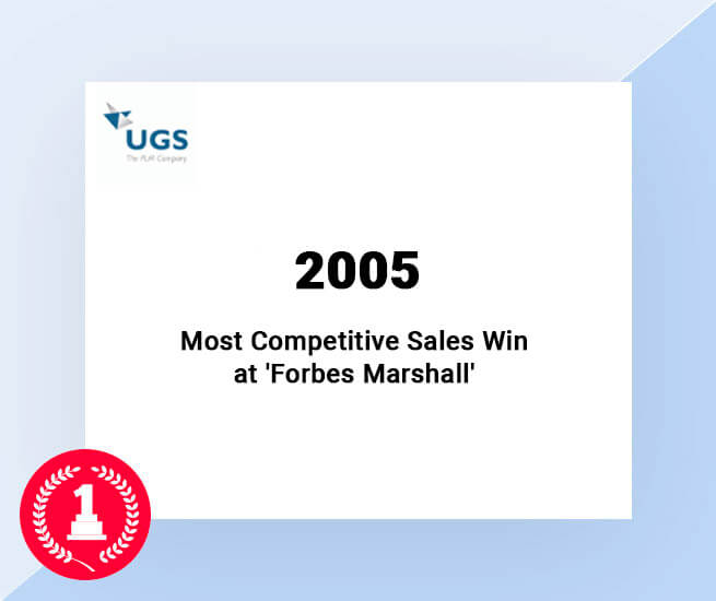 most-competitive-sales win at Forbes Marshall awarded by Siemens Channel partner to 3D Engineering